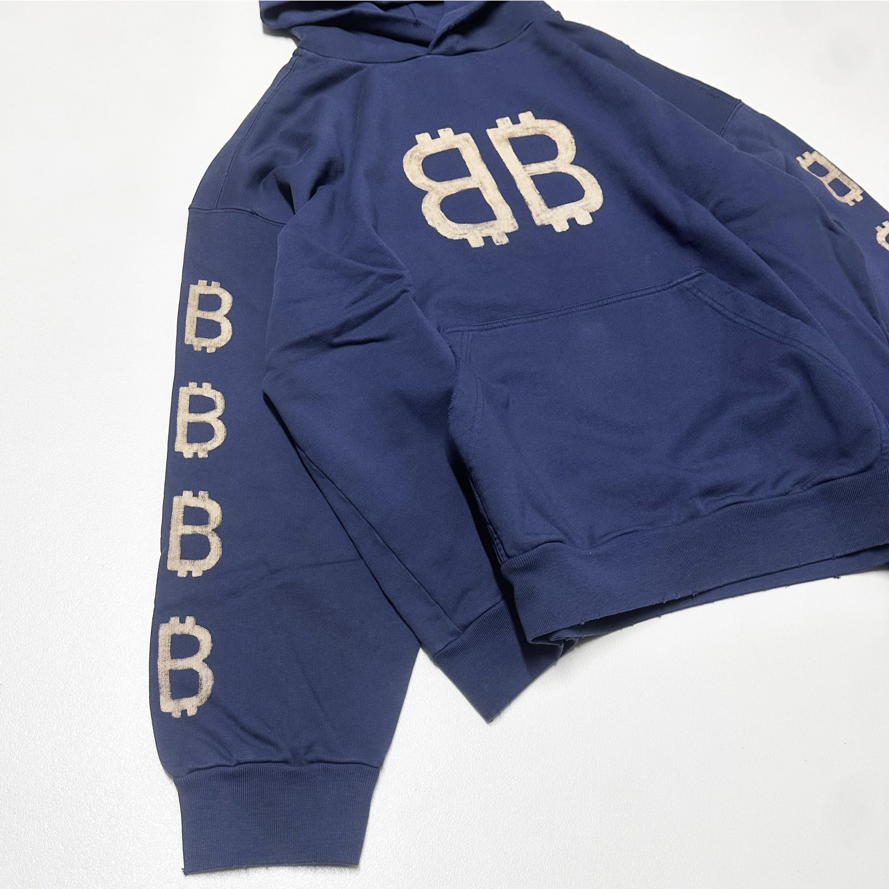 Balenciaga BALENCIAGA size L Bitcoin Blue hoodie sweatshirt large Size US L / EU 52-54 / 3 - 5 Thumbnail