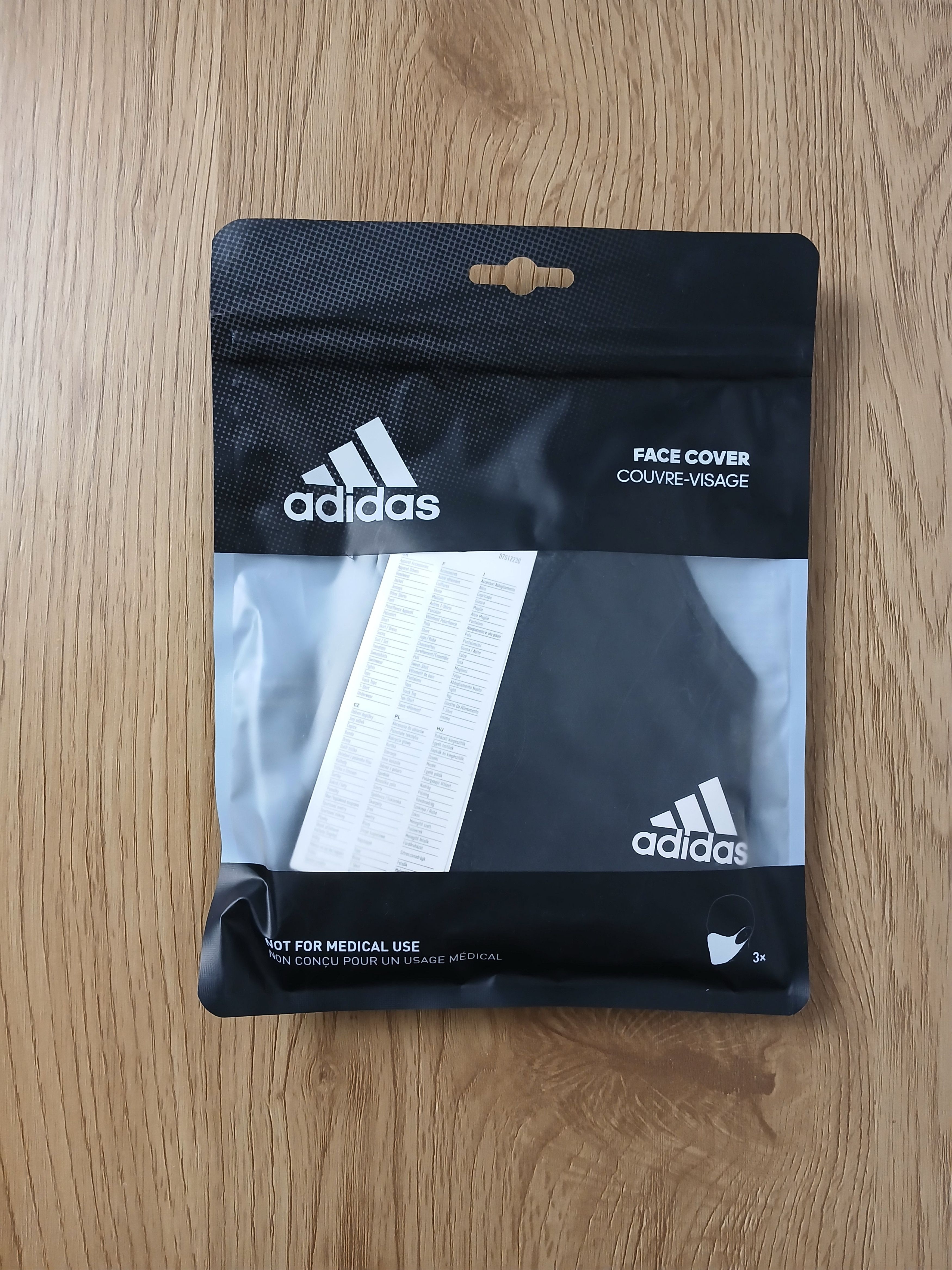 Adidas Adidas Face Cover Mask 3 Pieces Pack SIZE S Size ONE SIZE - 1 Thumbnail