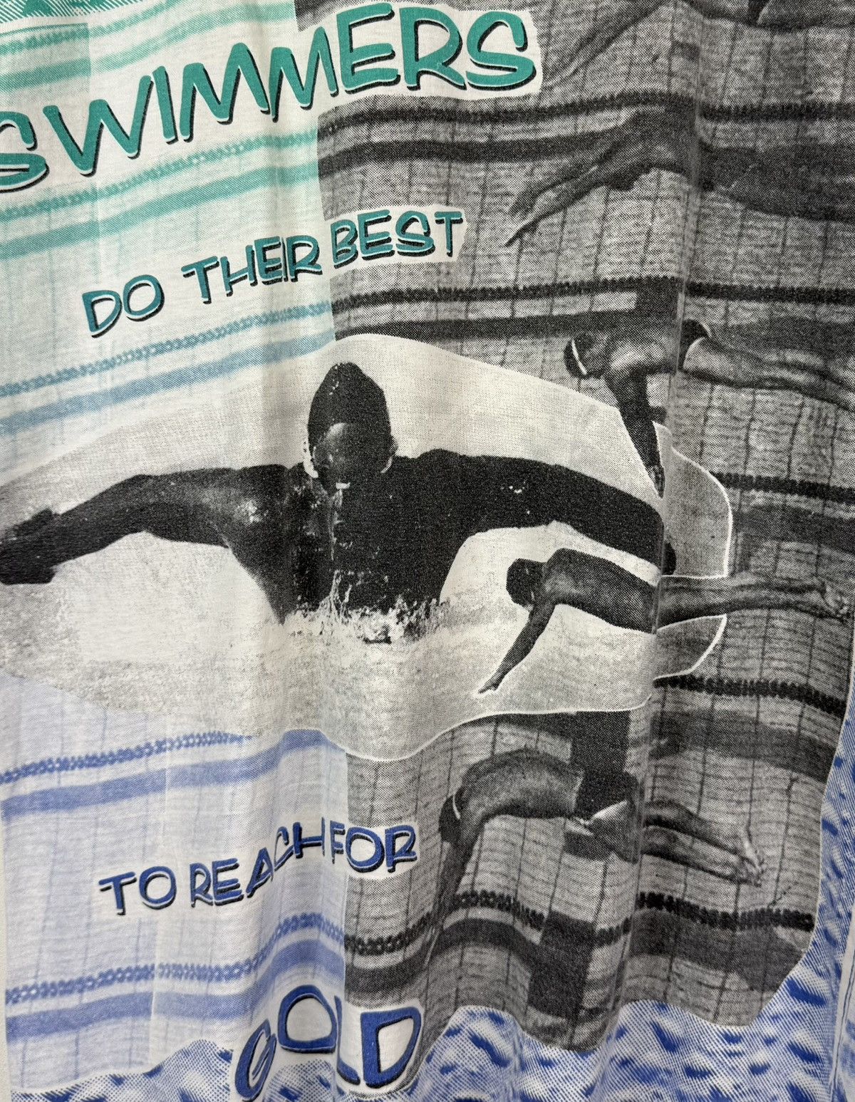 Vintage Vintage Olympic Heroes Swimmers Oky-Doky Sportswear T-Shirt Size US L / EU 52-54 / 3 - 13 Thumbnail