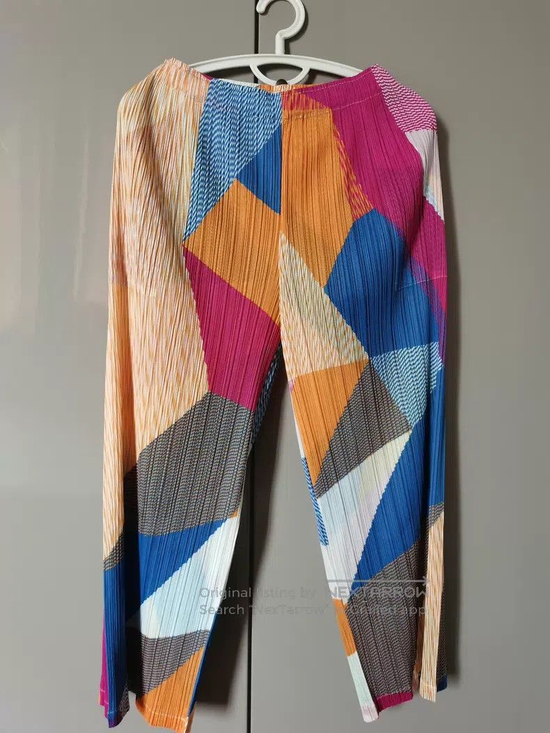 Issey Miyake Issey Miyake size:3 Ruched Wide-Leg Pants Size 31" - 1 Thumbnail