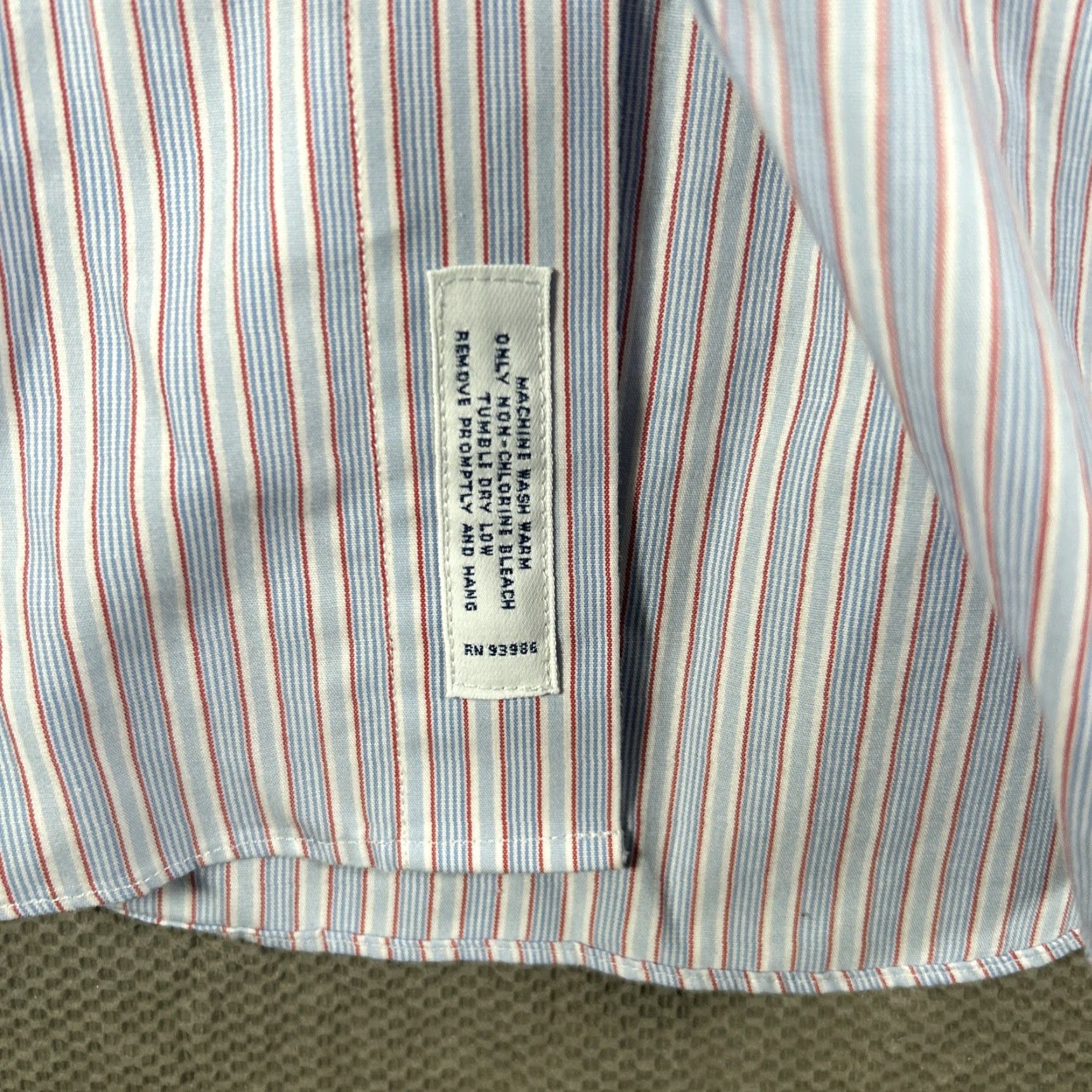 Brooks Brothers Brooks Brothers Button-Down Shirt Blue Stripe 16.5-36 Mens Long Sleeve Non-Iron Casual Regular Button-Up Collared Woven Cotton Shirt Size US XL / EU 56 / 4 - 4 Thumbnail