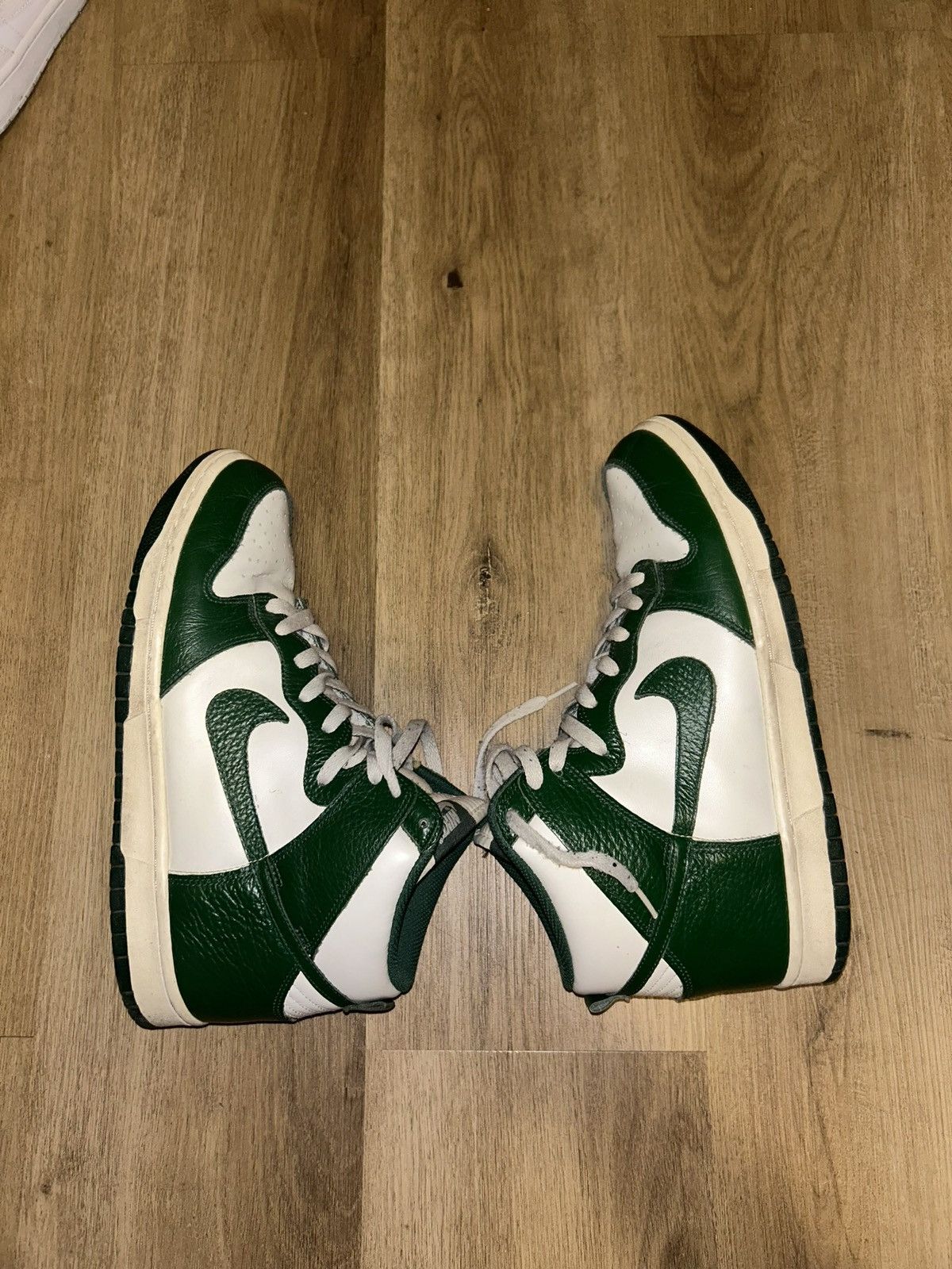 Nike × Vintage Nike dunk high 2011 Gorge green Size US 10 / EU 43 - 1 Thumbnail