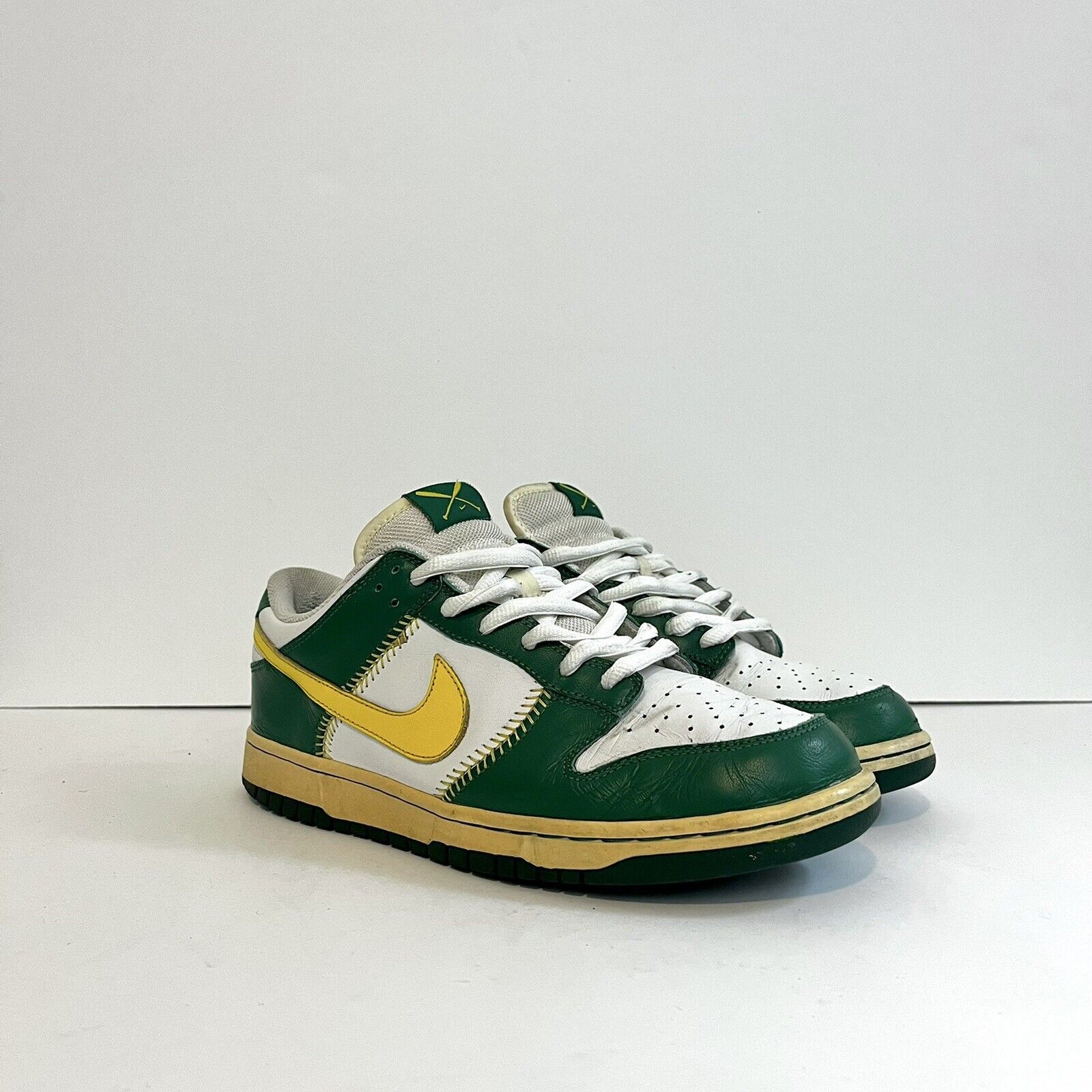 Nike 2006 Nike Dunk Low Baseball Pack Oakland A’s 309431 171 VTG Size US 10 / EU 43 - 3 Thumbnail
