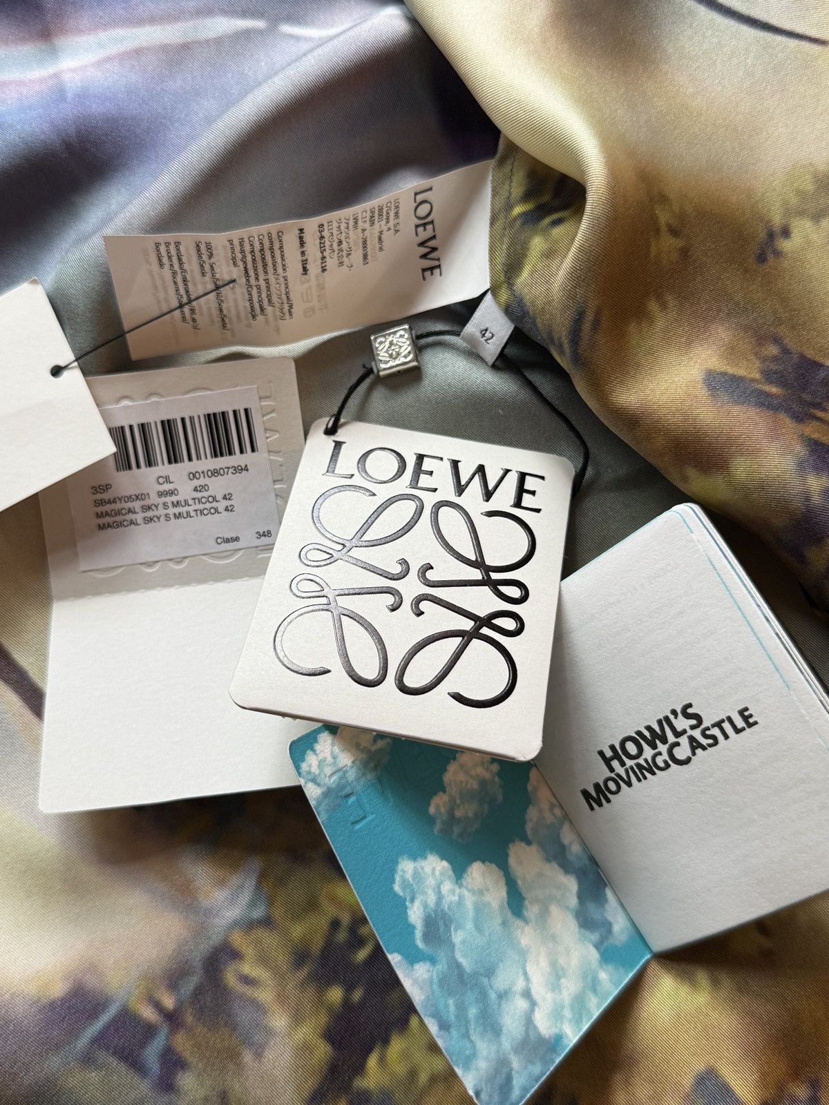 Loewe LOEWE STUDIO GHIBLI Howls Moving Castle Magic Sky Silk Shirt Size US L / EU 52-54 / 3 - 10 Thumbnail