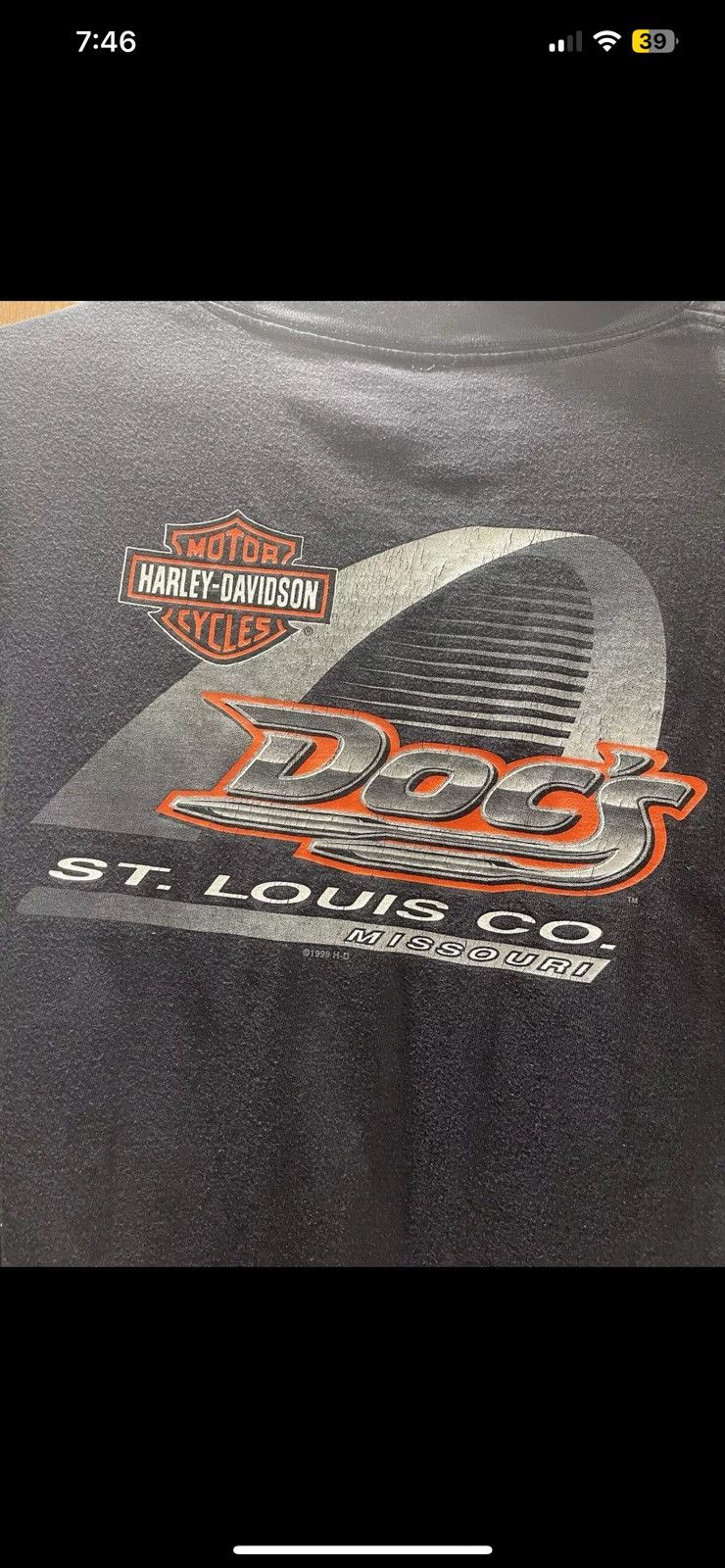 Harley Davidson × Vintage Vtg Harley Davidson St. Louis Made USA Y2K LS Shirt XL Size US XL / EU 56 / 4 - 7 Thumbnail