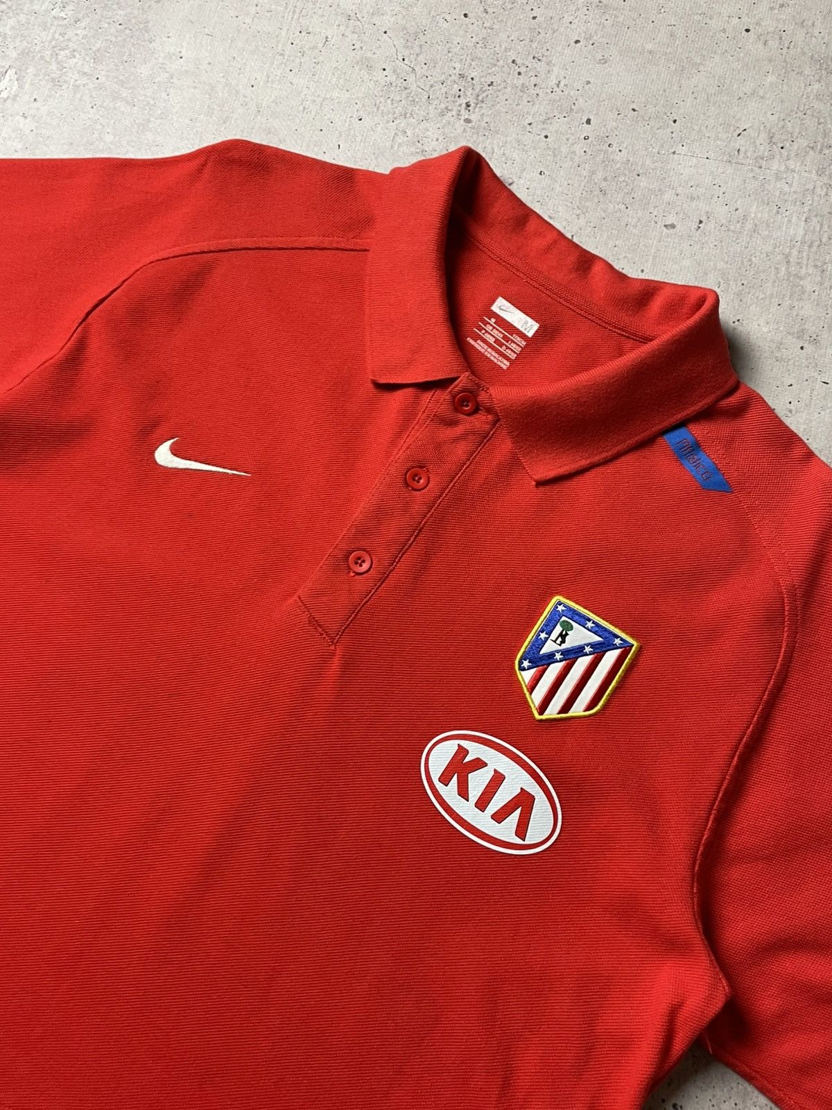 Nike Nike Vintage Atletico De Madrid Polos Jersey Size US M / EU 48-50 / 2 - 2 Thumbnail