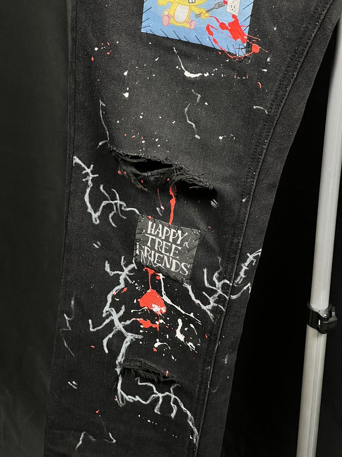 Designer × Vintage Custom Happy Tree Friends jeans pants Size US 36 / EU 52 - 3 Thumbnail