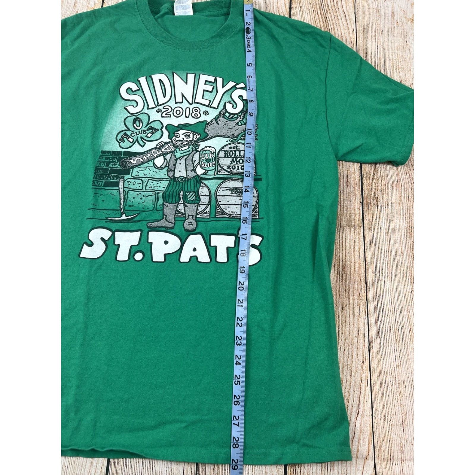Port & Company VINTAGE Rolla Missouri Sidneys St Pats Patricks T Shirt Green 2018 Large Unisex Adults L Size Mens Womens Boys Girls Size US L / EU 52-54 / 3 - 4 Thumbnail