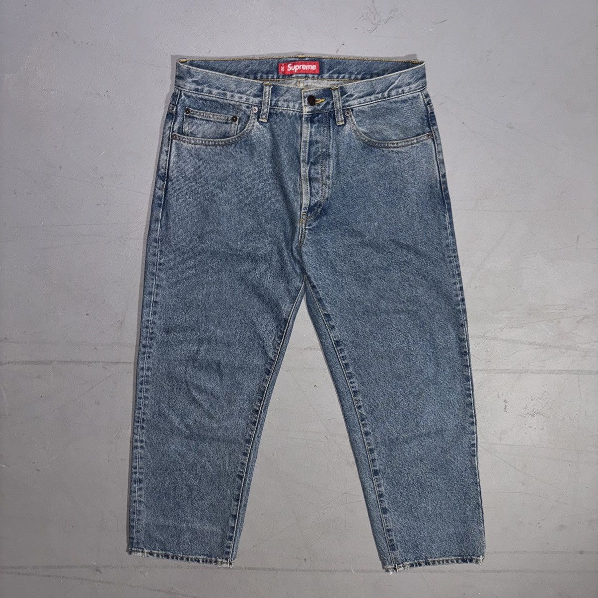 Supreme Supreme Jeans Baggy Regular Loose Straight Fit Size 30x28