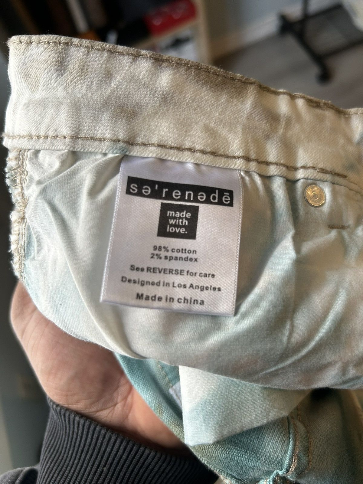 SERENEDE Serenede “AQUARIUS RULES” Cargo Jeans Size US 34 / EU 50 - 6 Thumbnail