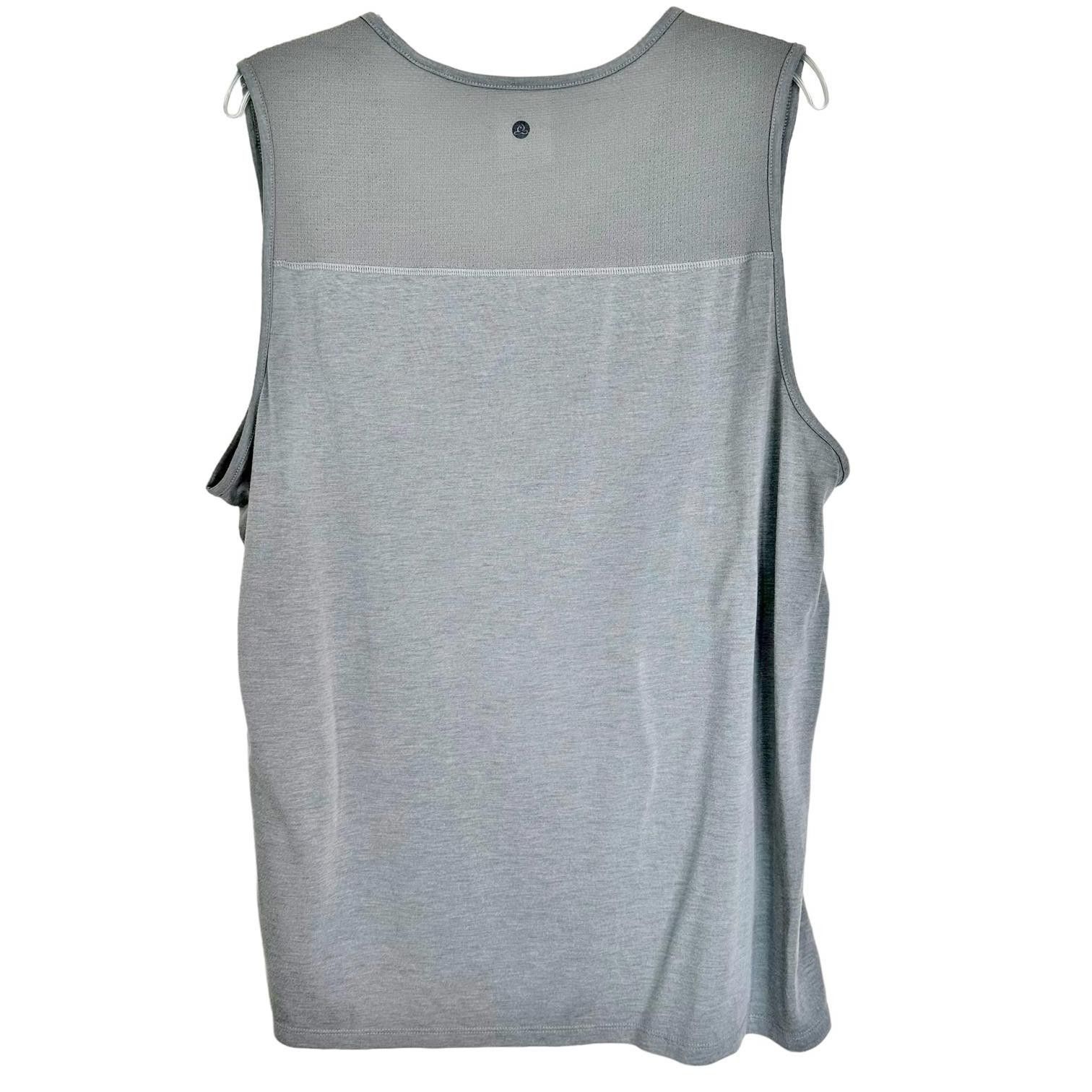 Designer Apana Sleeveless Activewear Tank Top Grey Men's XL Size US XL / EU 56 / 4 - 2 Thumbnail