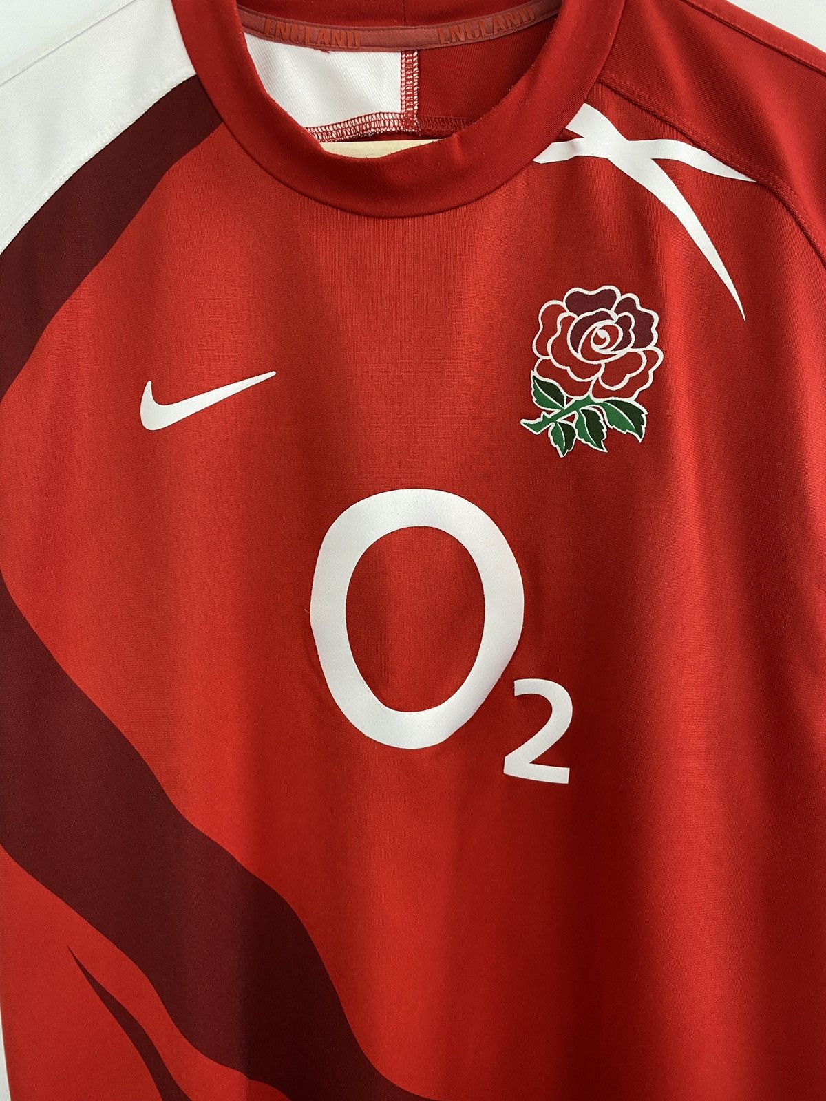 Nike 🏴󠁧󠁢󠁥󠁮󠁧󠁿 Vintage Nike Rugby England t-shirt rare retro Y2K hype Size US L / EU 52-54 / 3 - 4 Thumbnail