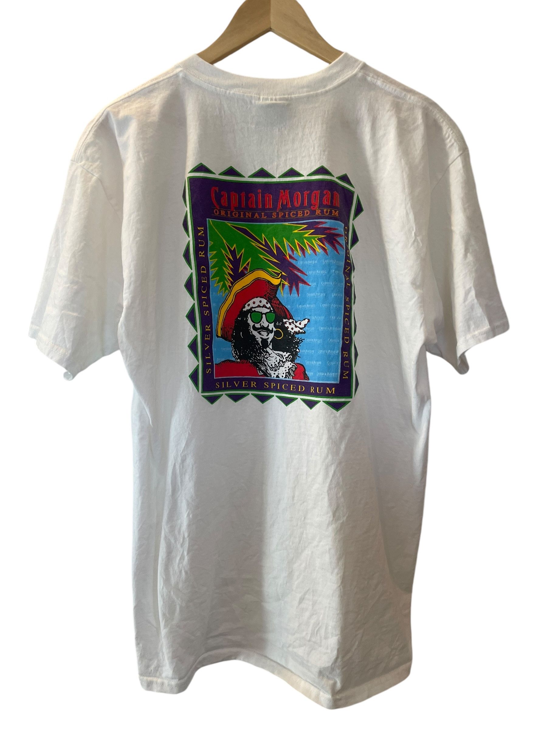 Gildan Vintage 90s Captain Morgan Private Stock Promo Tee Size US XL / EU 56 / 4 - 1 Thumbnail