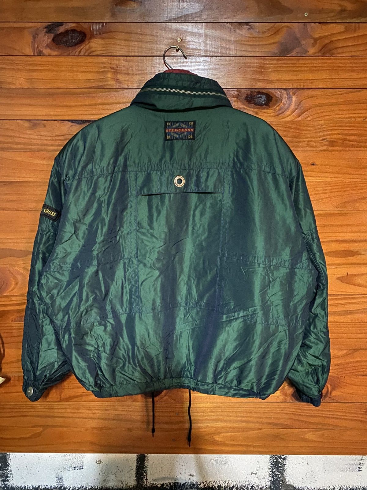 Vintage Vintage STEP/CROSS Quilted Puffer Jacket Green Japanese Size US M / EU 48-50 / 2 - 18 Thumbnail