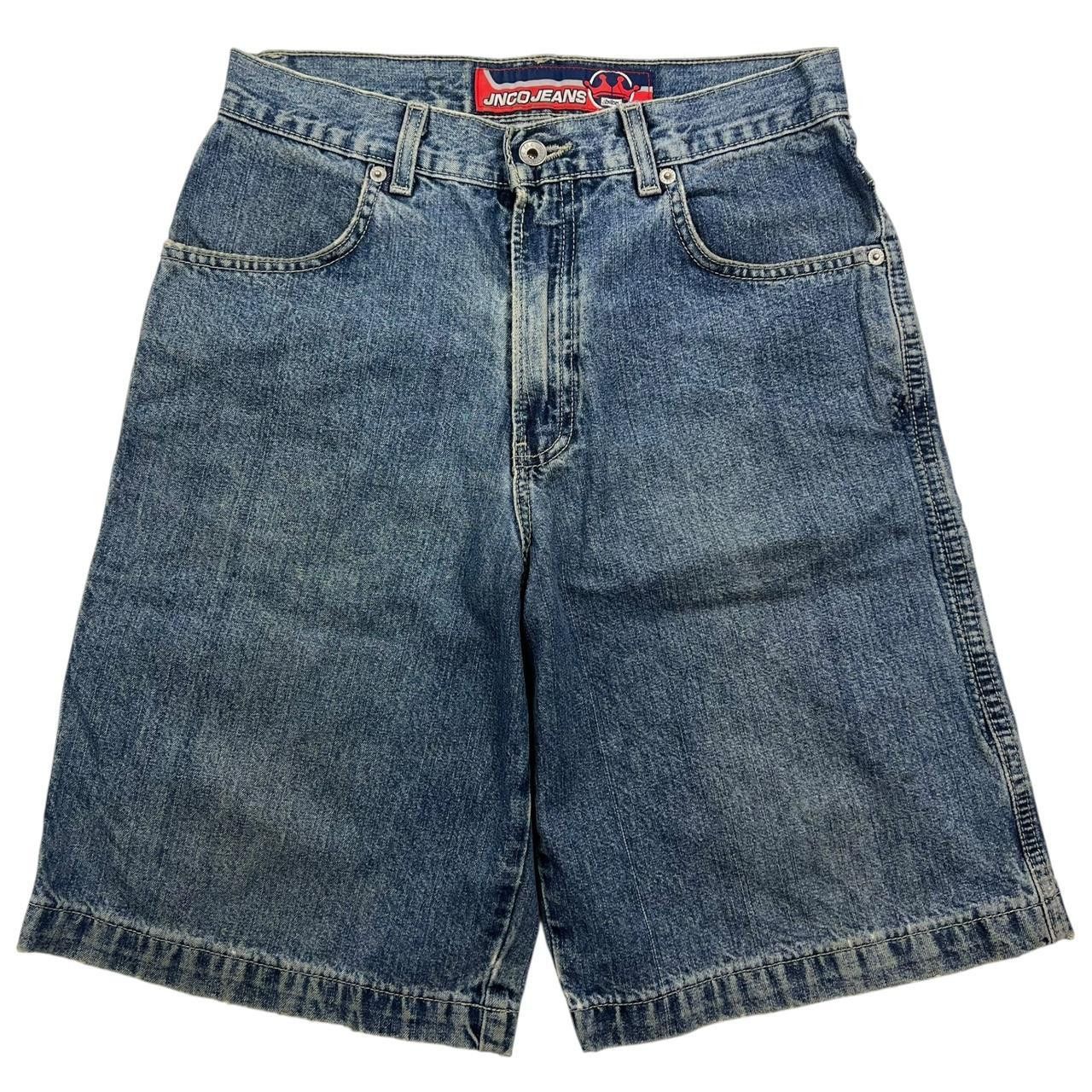 JNCO Vintage Jnco Crown Baggy Denim Shorts / Jorts - Waist: 30” Size US 30 / EU 46 - 2 Thumbnail