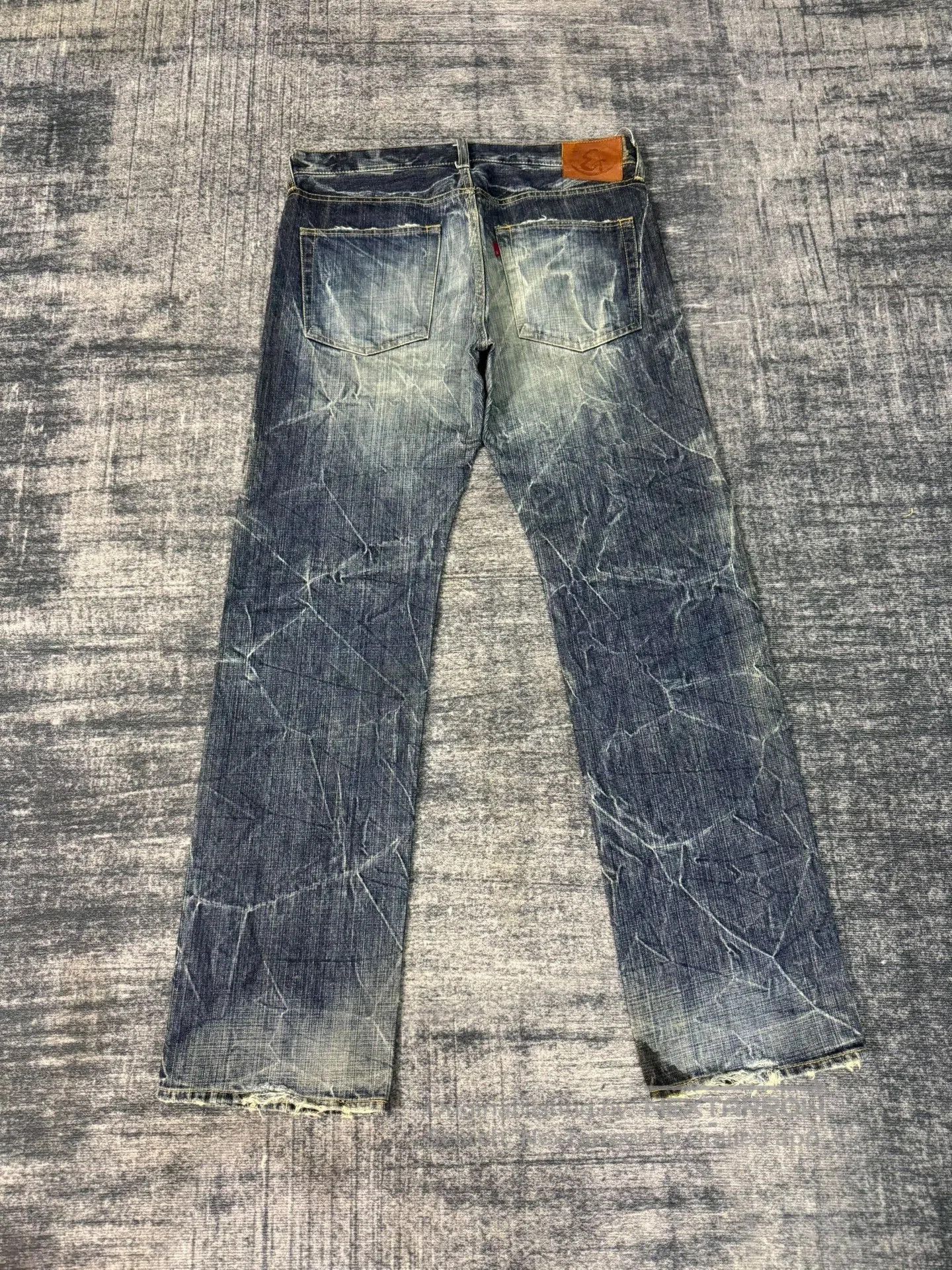 Vintage Vintage ETERNAL 00s Washed Retro Blue Jeans. Size US 35 - 5 Thumbnail