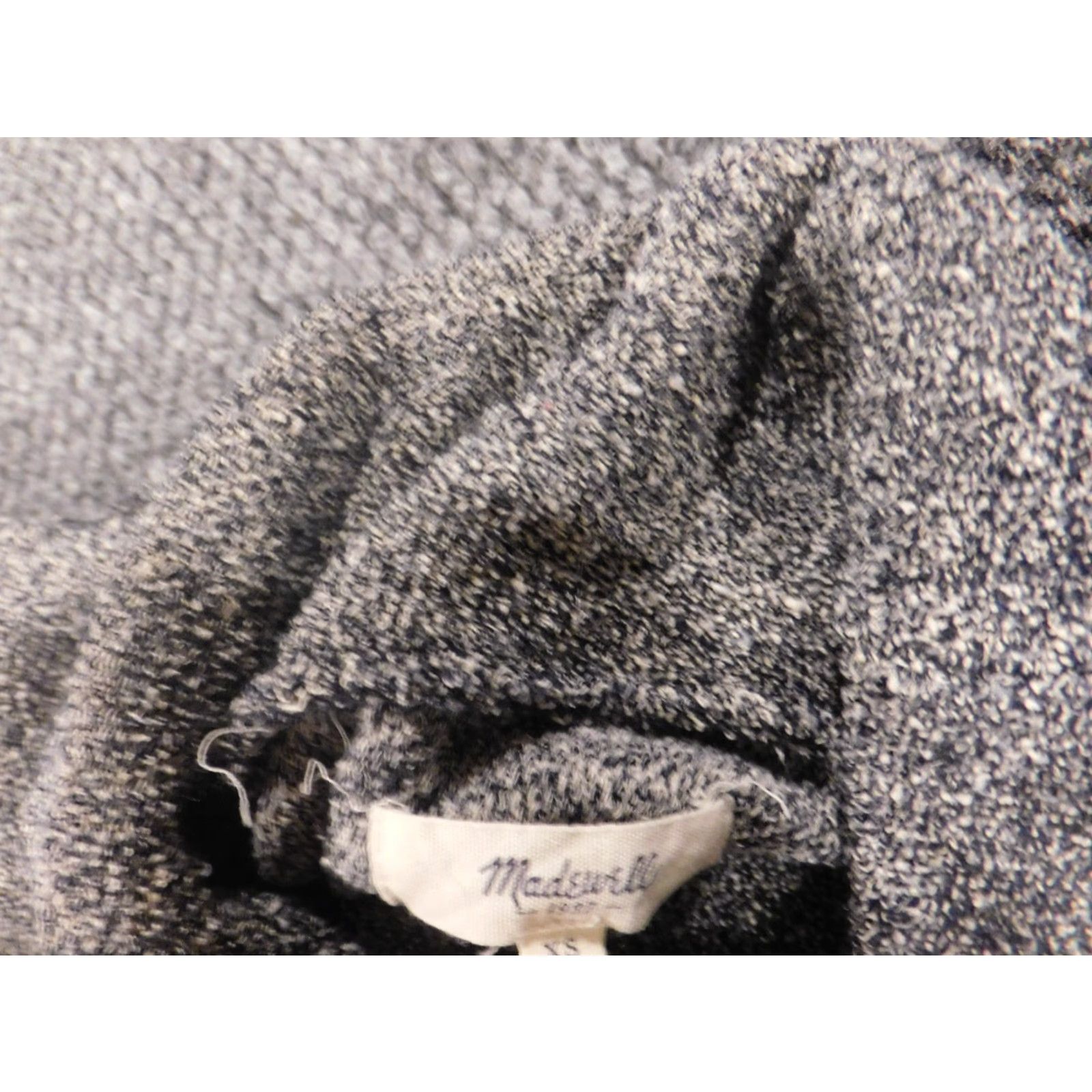 Madewell Madewell Sweater Womens XS Gray Turtleneck Pullover Regular Long Sleeve Lightweight Cotton Silk Embroidered Knit Classic Pullover Size XS / US 0-2 / IT 36-38 - 7 Thumbnail
