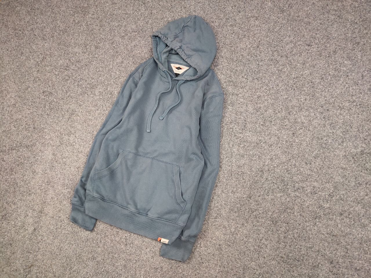Finisterre Design Blank Light Blue Cotton Hoodie, Men's (Size M) — image 3 of 6