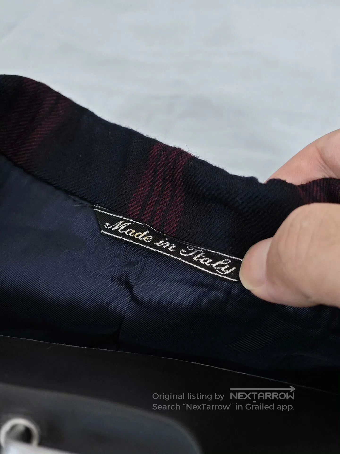 Japanese Brand Italian Wool Blend Suit with Red Checks. Size US S / EU 44-46 / 1 - 8 Thumbnail