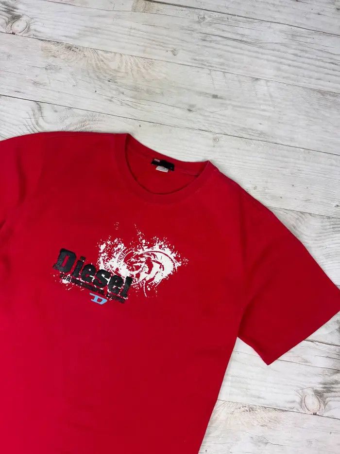 Diesel Vintage Diesel T-Shirt Japan Style Y2K Big Logo 90s Size US XXL / EU 58 / 5 - 2 Thumbnail