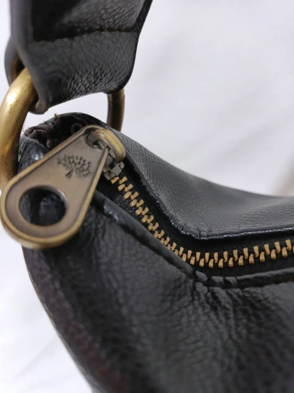 Mulberry Mulberry Daria Soft Leather Black Hobo Bag Size ONE SIZE - 8 Thumbnail