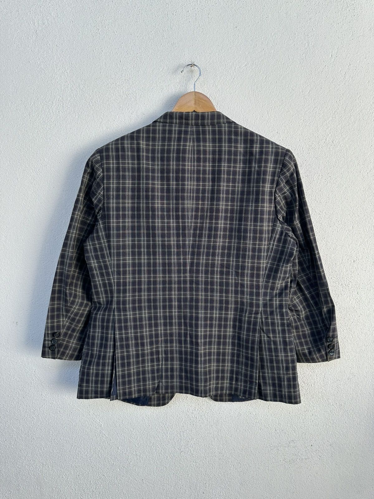 Vintage × Yves Saint Laurent Yves Saint Laurent Checkered Blazer Size 40R - 5 Thumbnail