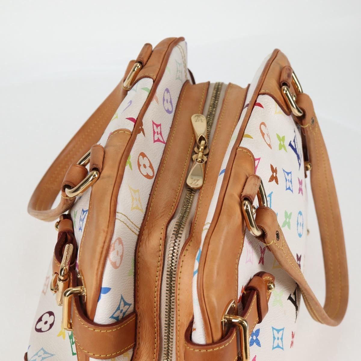 Louis Vuitton LOUIS VUITTON Monogram Multicolor Claudia Hand Bag White Size ONE SIZE - 7 Thumbnail