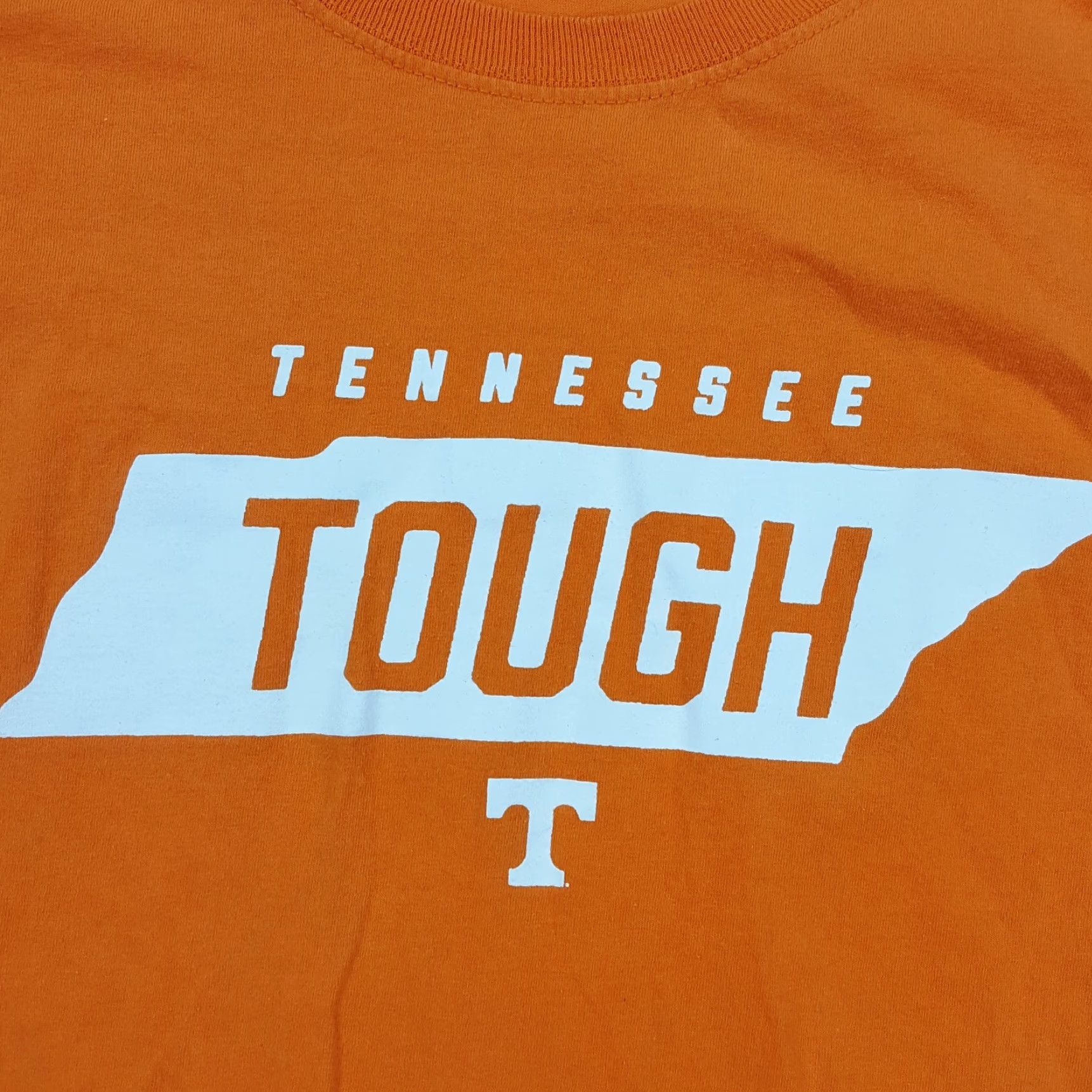 Fruit Of The Loom VINTAGE Tennessee Tough TN Vols Volunteers Football Mens XS Orange Retro T Shirt Size US XS / EU 42 / 0 - 3 Thumbnail