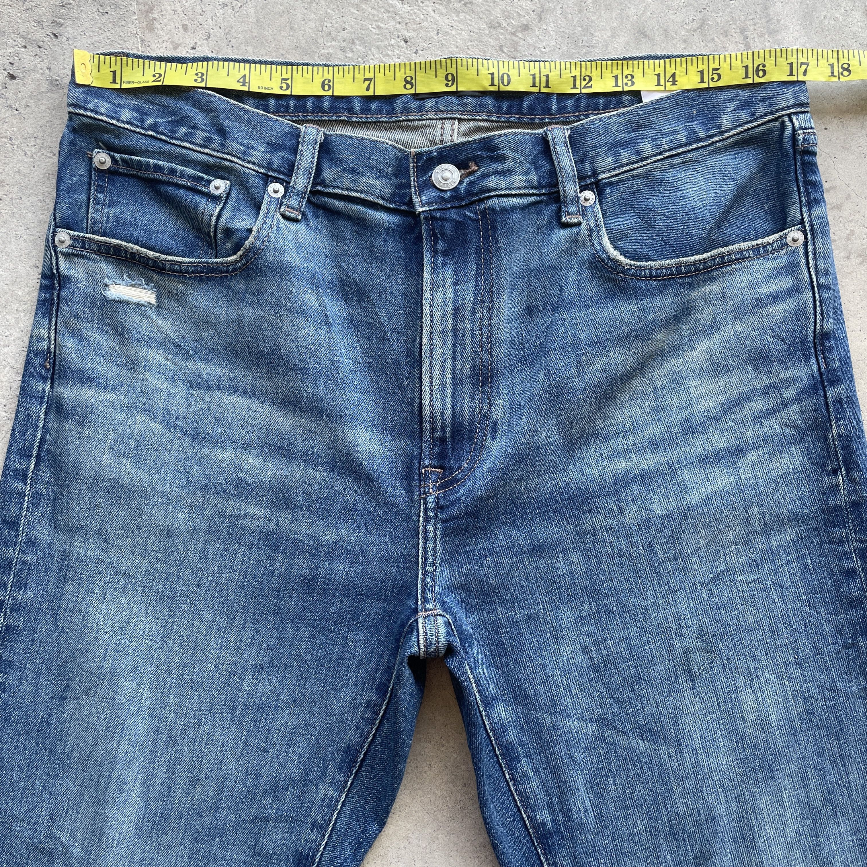 Japanese Brand Vintage Distressed Japanese Faded Jeans Denim Pants W34 Size US 34 / EU 50 - 5 Thumbnail