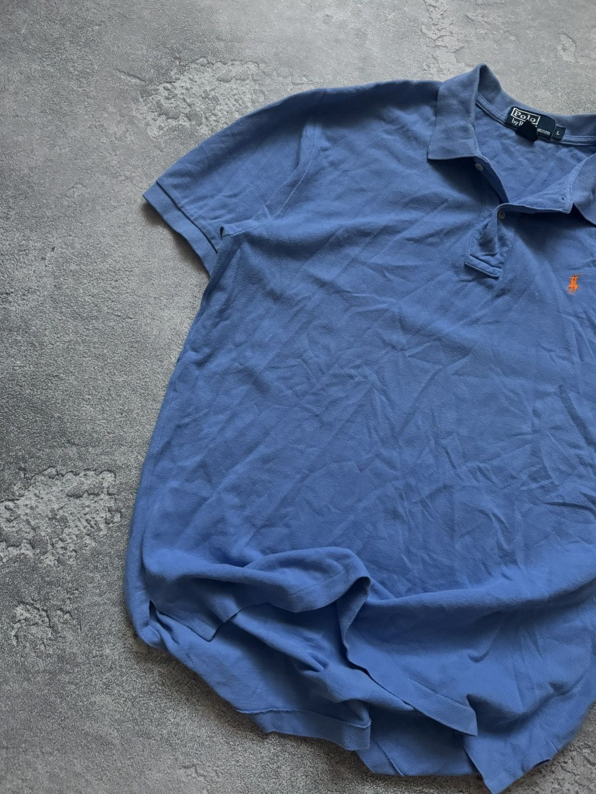 Polo Ralph Lauren × Vintage Polo Ralph Lauren L blue polo tee Tshirt relaxed dress rugby Size US L / EU 52-54 / 3 - 2 Thumbnail