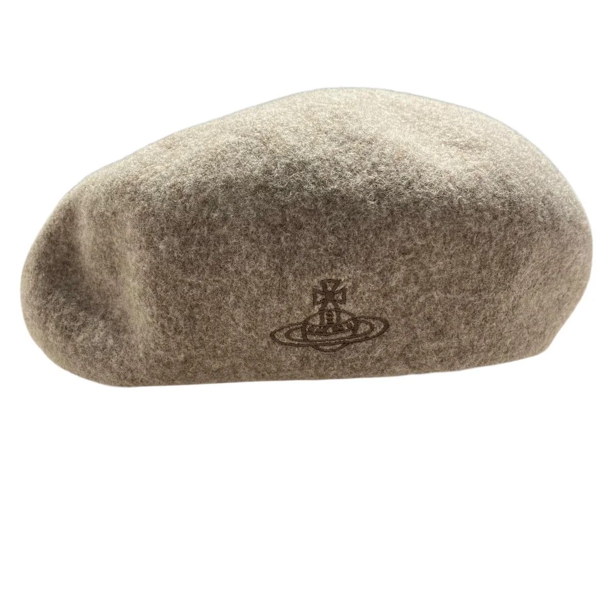 Vivienne Westwood Embroidered Orb Logo Wool Beret Size ONE SIZE - 1 Thumbnail
