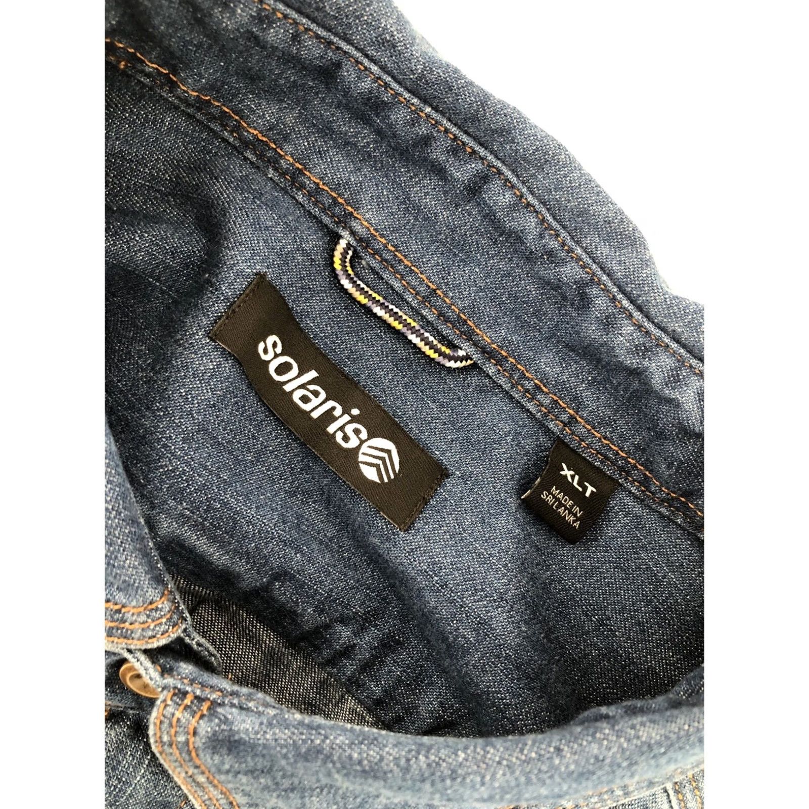 Vintage SOLARIS Shirt Mens XL Tall Lightweight Denim Chambray Blue Button-Up New with Tags Size US XL / EU 56 / 4 - 4 Thumbnail