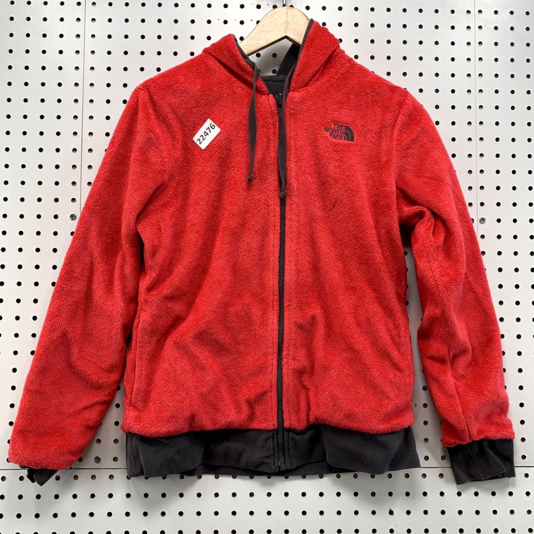 The North Face The North Face Hooded Fleece Reversible Jacket Red Gray Womens Small Size S / US 4 / IT 40 - 2 Thumbnail