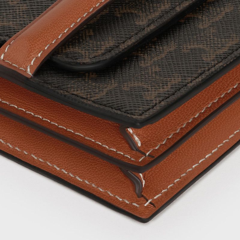 Celine o1w1db10426 Size: OS/Business Card Holder in Black/Brown Size ONE SIZE - 5 Thumbnail