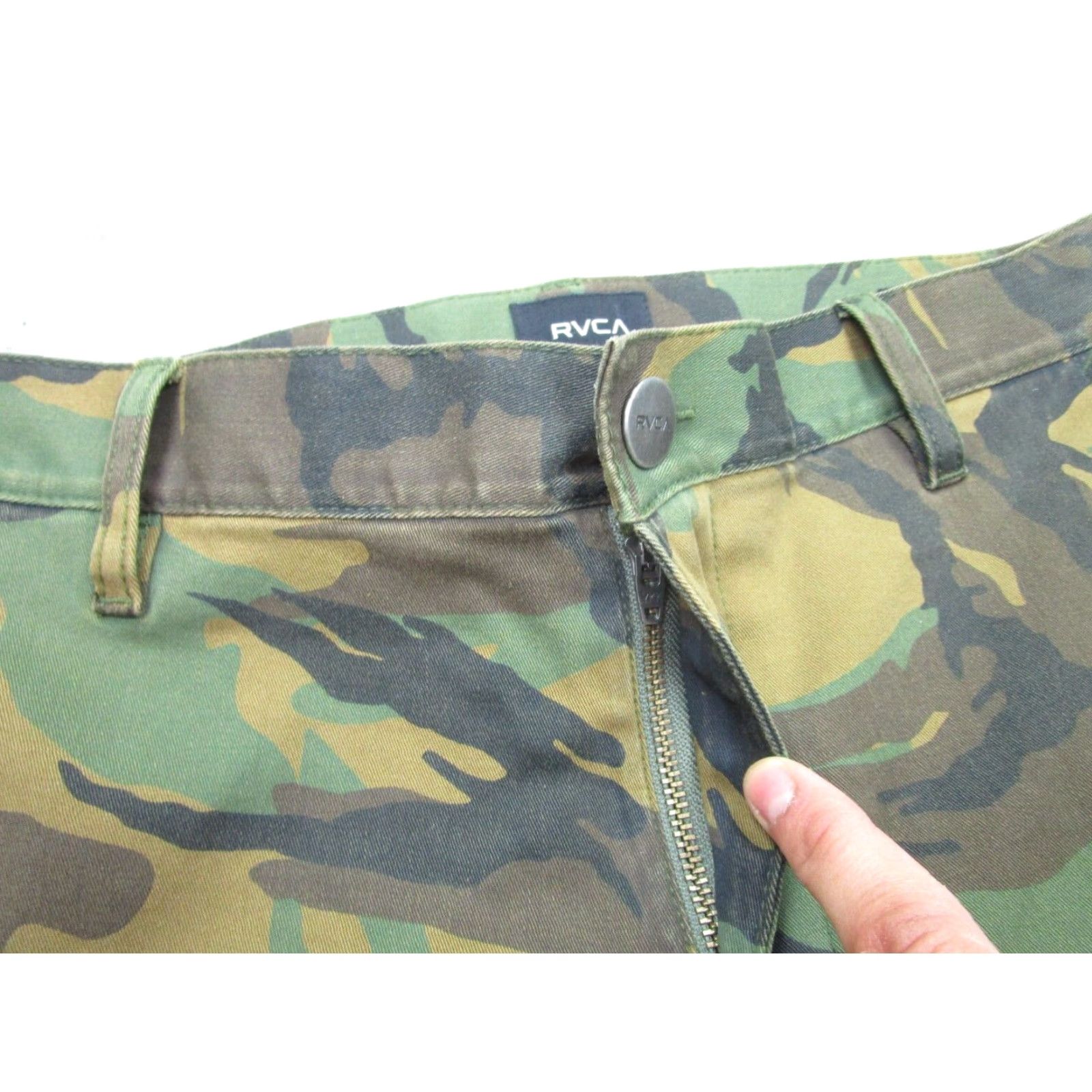 RVCA RVCA Camouflage Straight Jeans Pants 28 Multicolor Mens Size US 28 / EU 44 - 7 Thumbnail