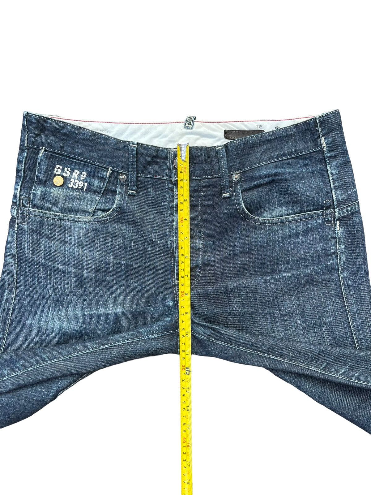 G-Star × Hypebeast Vintage G Star Raw 3301 Blade Navy Washed Buttonfly Jeans Size US 32 / EU 48 - 18 Thumbnail