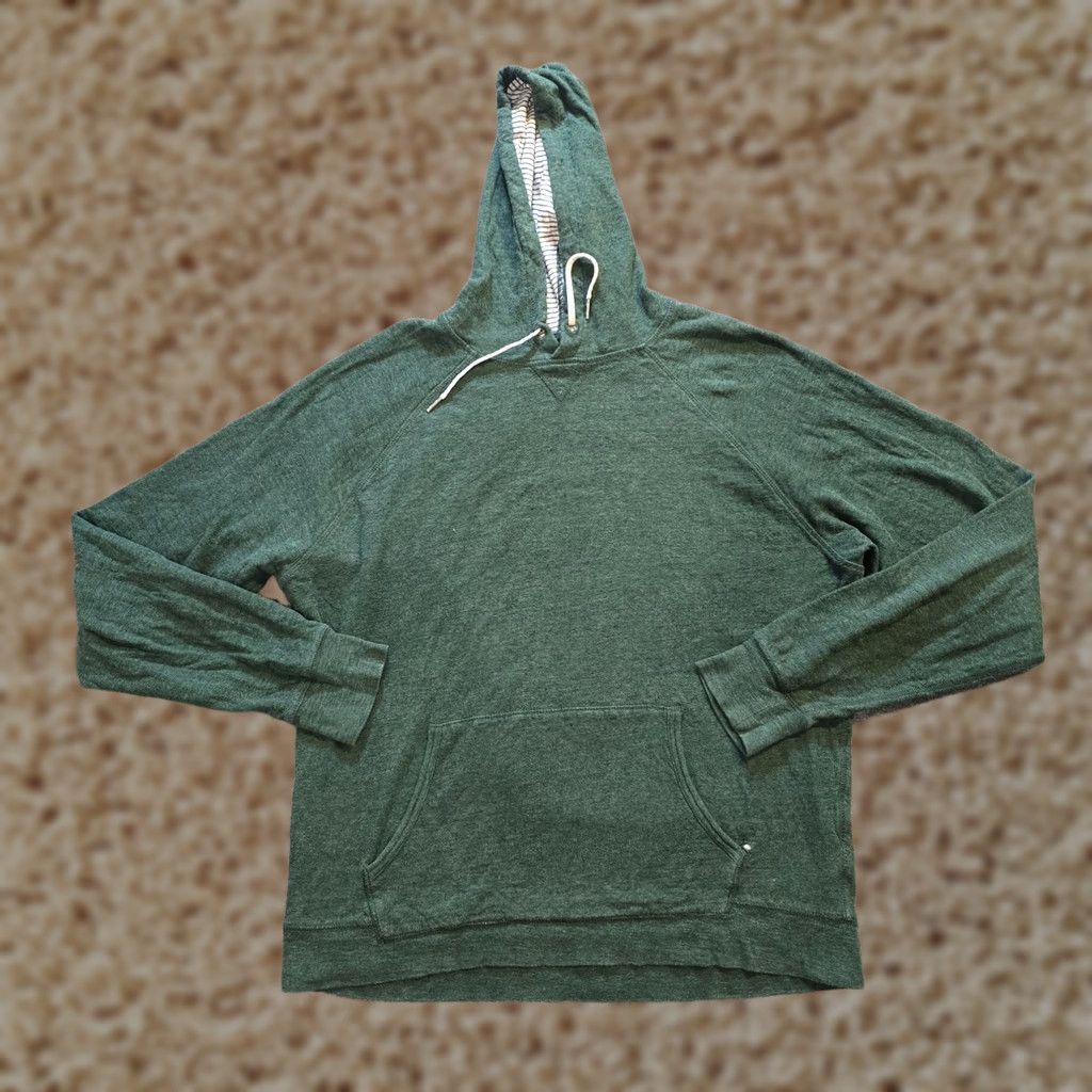 J.Crew J.CREW Sweater Men L Green Hoodie Knit Pocket Casual Comfort Sweatshirt Pullover Knit Regular Winter Fall Spring Mens Size US L / EU 52-54 / 3 - 1 Thumbnail