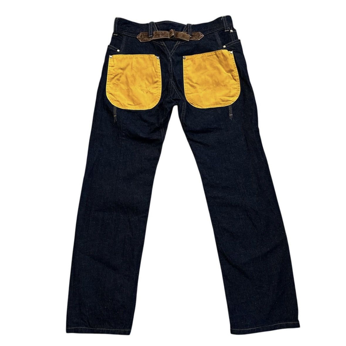 Junya Watanabe Junya Watanabe Cinch Back Denim Pants Size US 31 - 1 Thumbnail