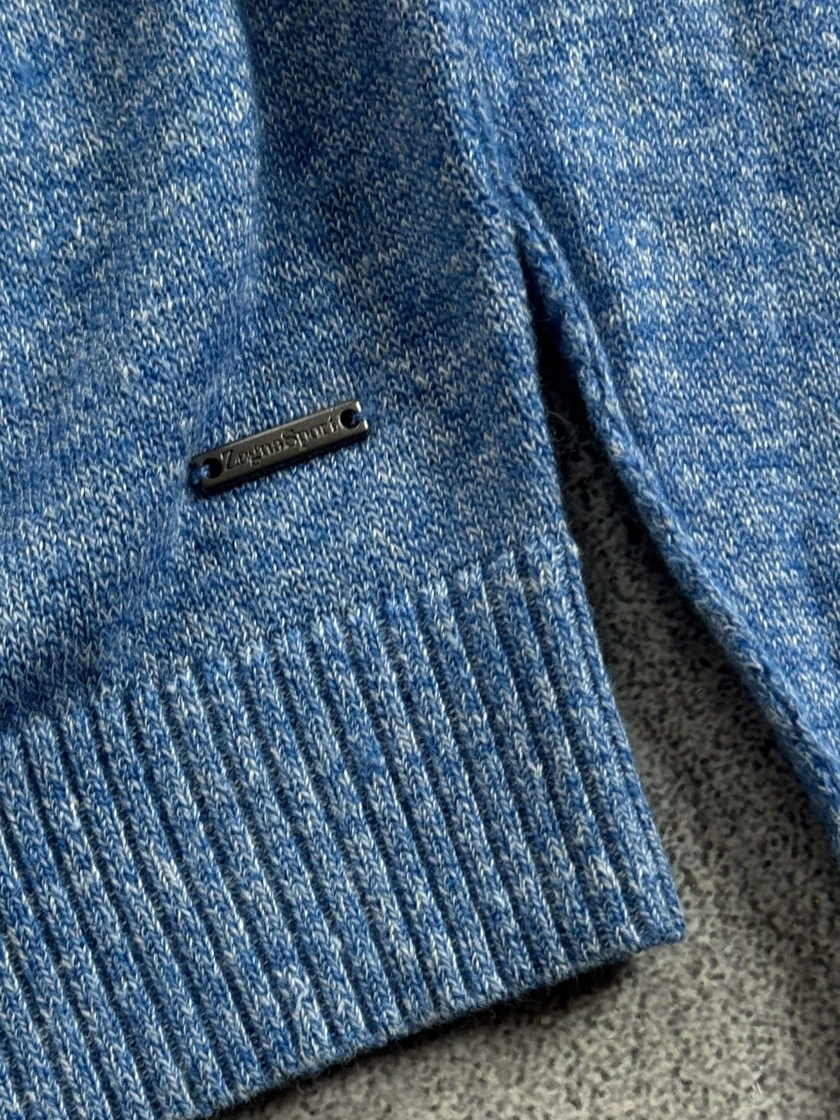 Z Zegna Zegna Sport M/size blue sweater jumper pullover long sleeve Size US M / EU 48-50 / 2 - 11 Thumbnail