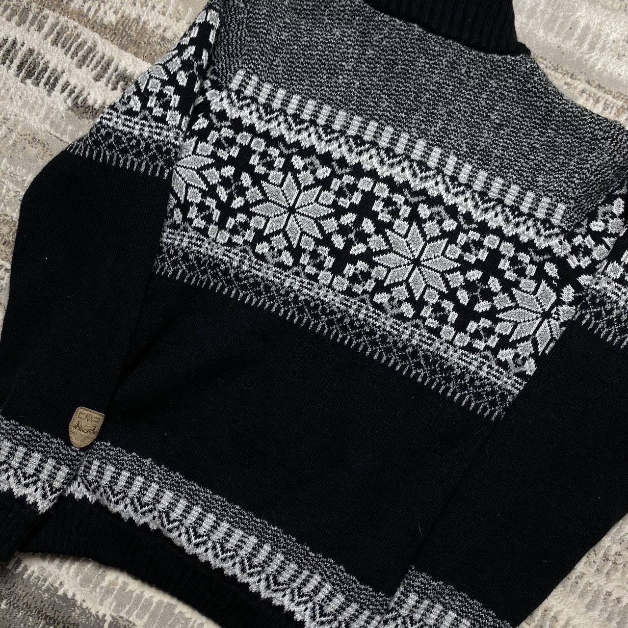 Japanese Brand 00s Snowflake Knit Sweater Black S Size S / US 4 / IT 40 - 3 Thumbnail