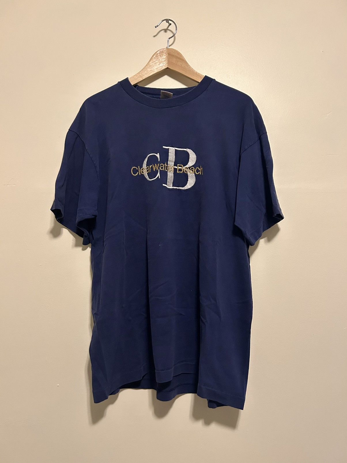 Fruit Of The Loom 1992 Vintage Clearwater Beach, FL Vintage Tee Size US XL / EU 56 / 4 - 1 Thumbnail