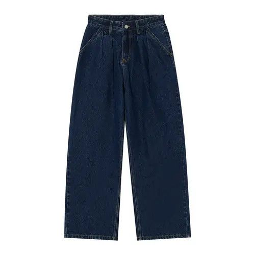 Other Dark blue loose wide leg straight jeans Size US 32 / EU 48 - 5 Thumbnail