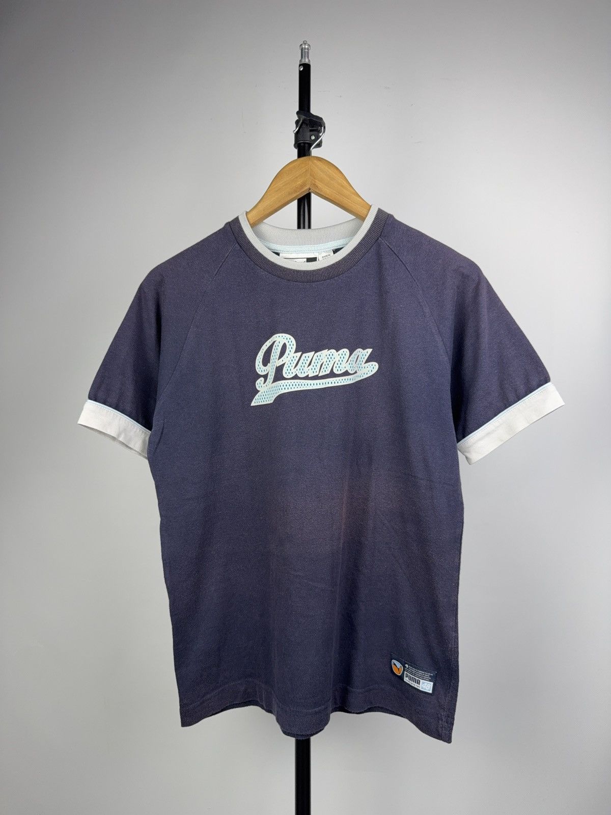 Puma Faded Puma Big Logo 2000s Sportstyle 48 Retro Tee Shirt Size US S / EU 44-46 / 1 - 1 Thumbnail