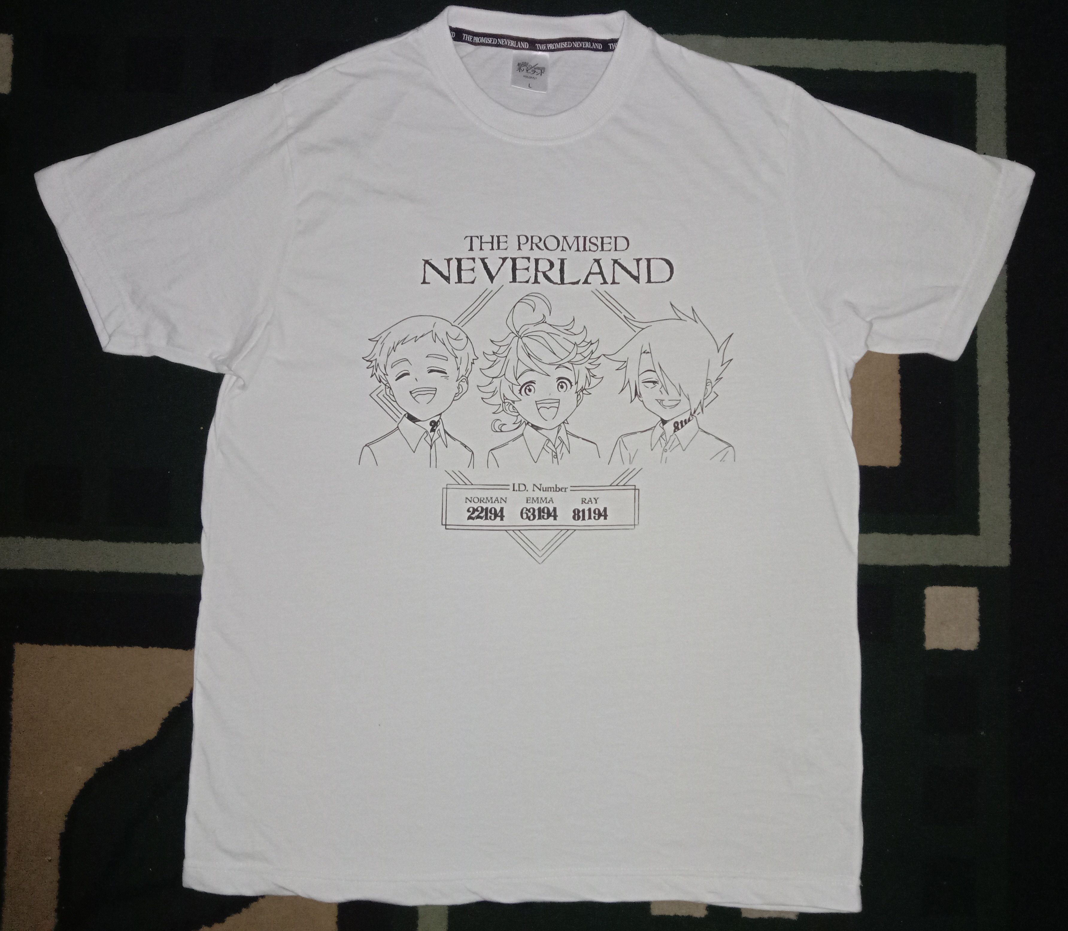 Japanese Brand T-shirt Anime The Promised Neverland ORIGINAL Size US L / EU 52-54 / 3 - 1 Thumbnail