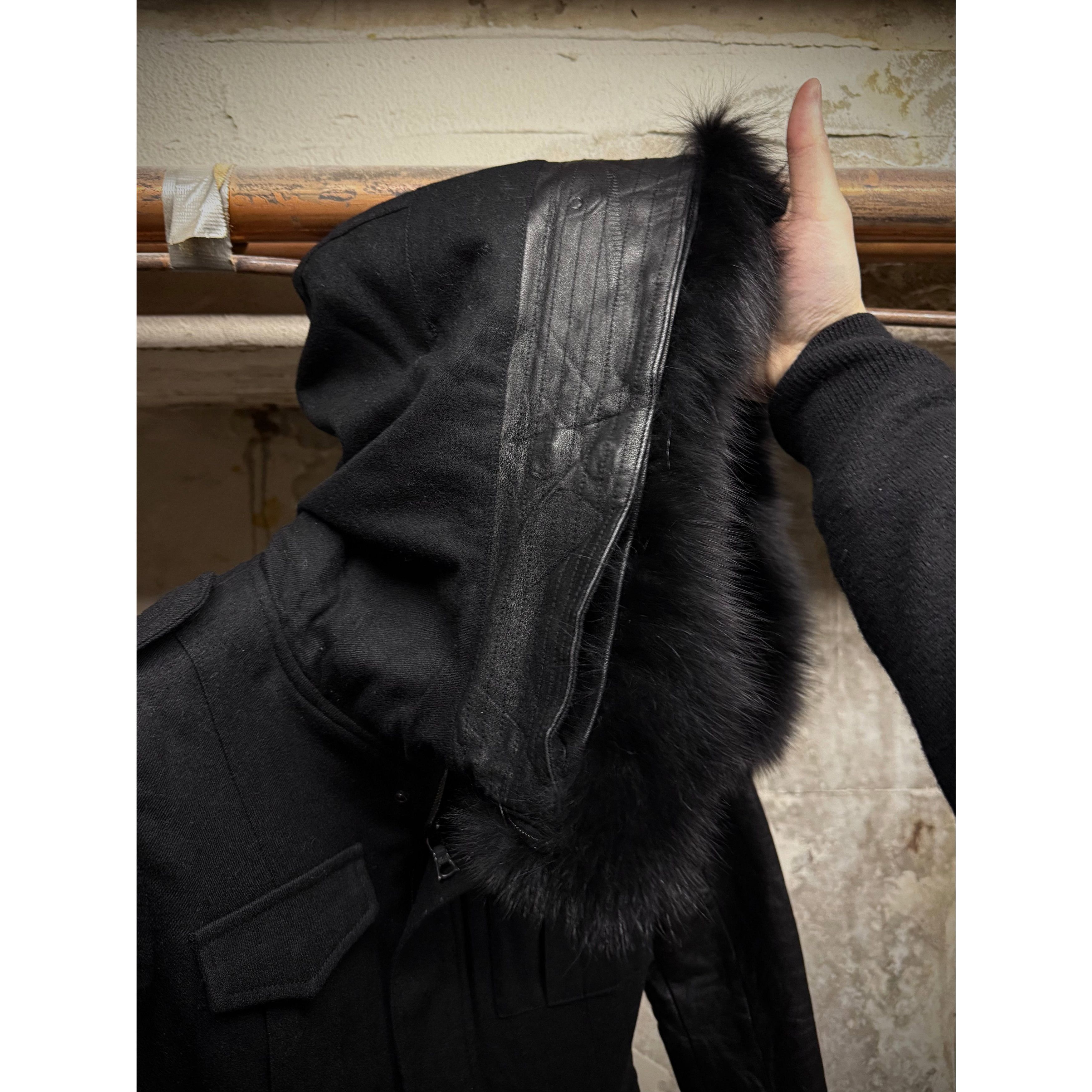 Isamu Katayama Backlash ballet by Katayama BACKLASH Fox Hooded Cow Leather Jacket Size US XXS / EU 40 - 2 Thumbnail