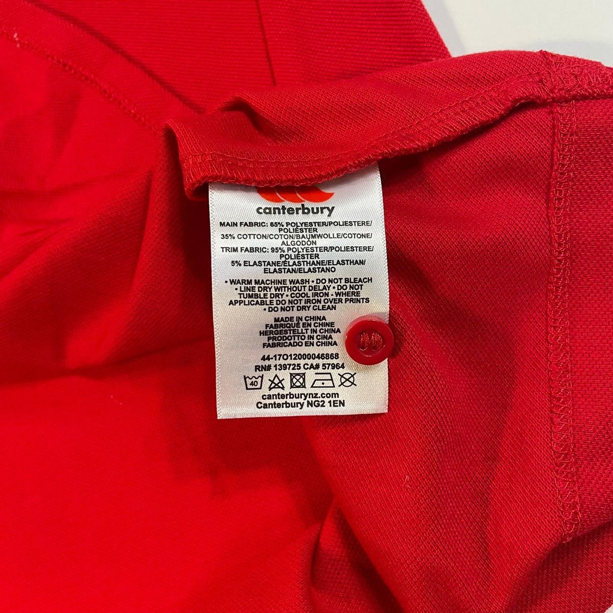 Canterbury of New Zealand British & Irish Lions Canterbury red polo shirt sportswear Size US S / EU 44-46 / 1 - 9 Thumbnail