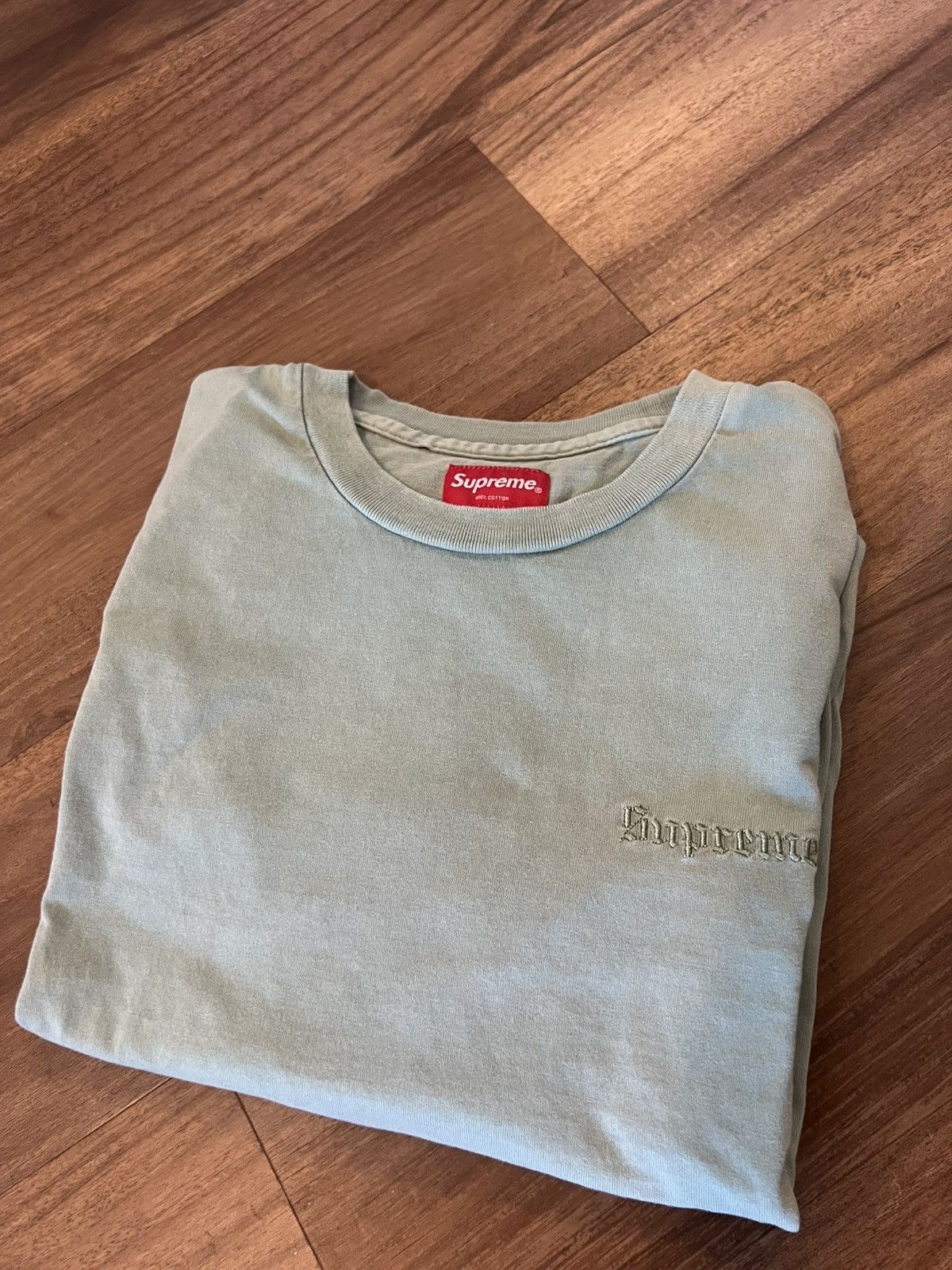 Supreme Supreme light green t shirt Size US L / EU 52-54 / 3 - 3 Thumbnail
