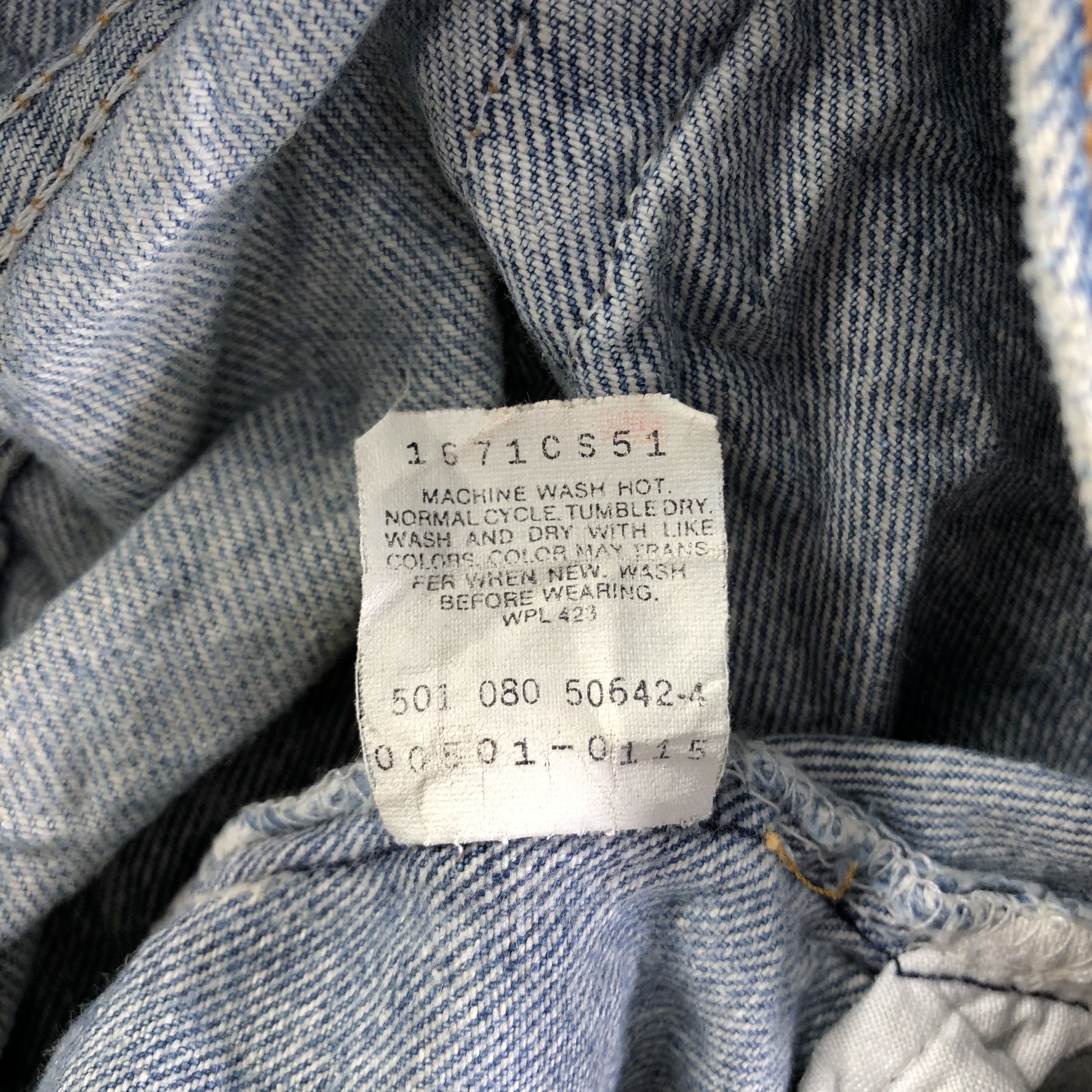 Levi's Vintage 90s Levis 501 Jeans-J3641 Size US 33 - 11 Thumbnail