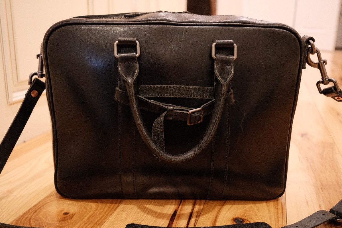 Other Satchel & Page Diplomat Briefcase Black — Italian Leather Size ONE SIZE - 3 Thumbnail