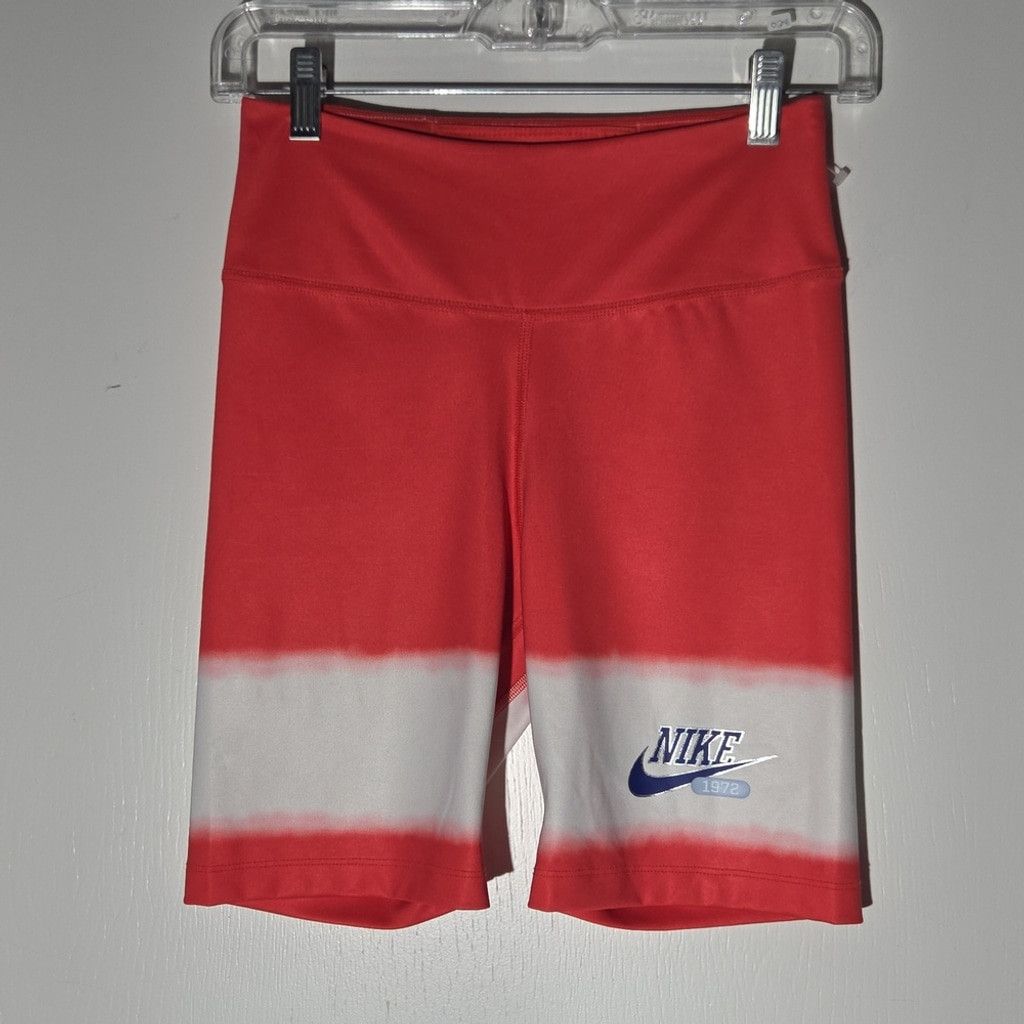 Nike Nike Red and White Sports Shorts Size Small Size 27" / US 4 / IT 40 - 2 Thumbnail